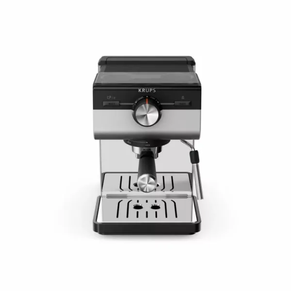 Krups Espresso Machine Manual Coffee Maker, Boiler Heating System, Steam Wand, 1 & 2 Cup Brewing, Customizable Espresso XP384EM0