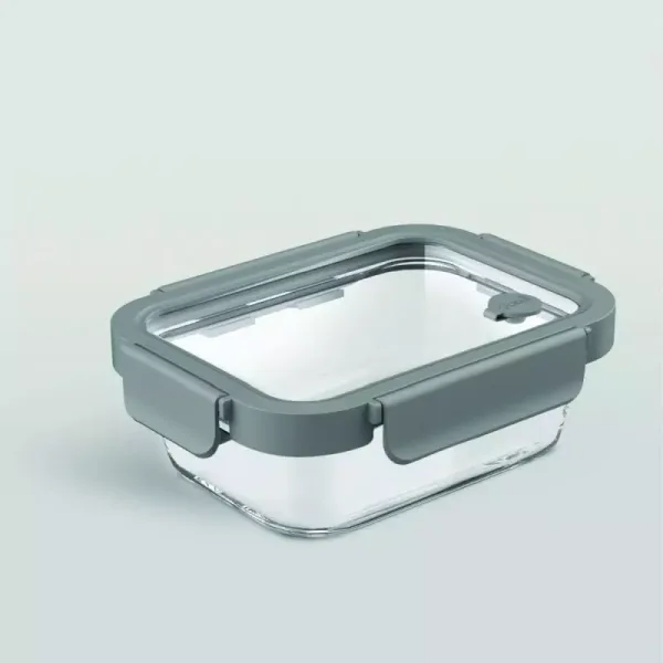 Ocean Rego Food Container Box, Rectangle, Arctic Grey 640ml 4GP001C022C03