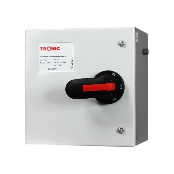 Tronic Onload Enclosed Manual Change Over 63A