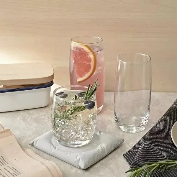 Ocean Glass 6pcs Ivory Hi Ball 370ml Drink Tumbler 1B13013