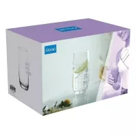 Ocean Glass 6pcs Ivory Hi Ball 370ml Drink Tumbler 1B13013