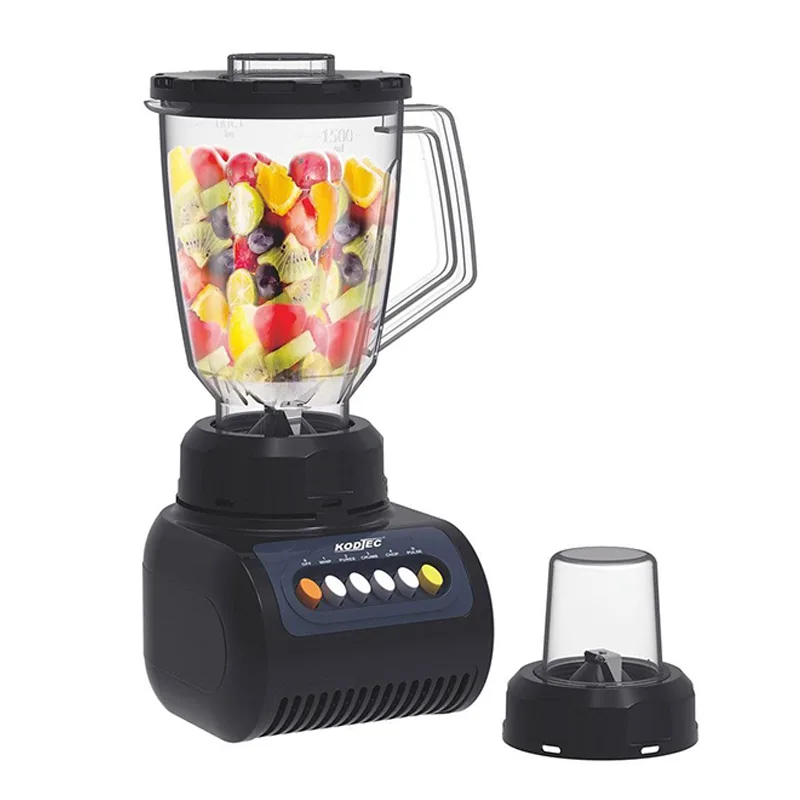 Kodtec Blender 1.5L with Plastic Jar & Mill 50g 300W Black KT-3007BL-B 1 Kodtec Blender 1.5L with Plastic Jar & Mill 50g 300W Black KT-3007BL-B