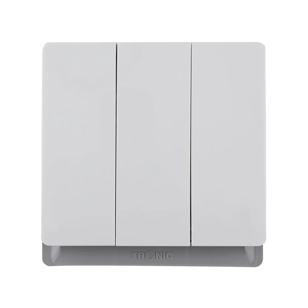Tronic 3-Gang 2-Way Switch - Ivory