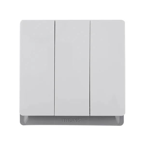 Tronic 3-Gang 2-Way Switch - Ivory