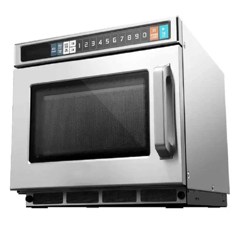 Commercial Electric Industrial Heavy-Duty Microwave Oven 17L, 1800W Ultra High-Power, Professional Dual-Magnetron Flatbed Oven WG-1718HM1E