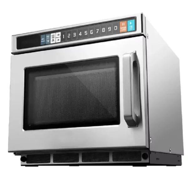 Commercial Electric Industrial Heavy-Duty Microwave Oven 17L, 1800W Ultra High-Power, Professional Dual-Magnetron Flatbed Oven WG-1718HM1E
