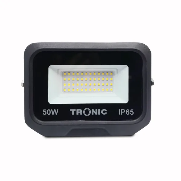 Tronic 50W Slim LED Flood Light - Black Body, Daylight