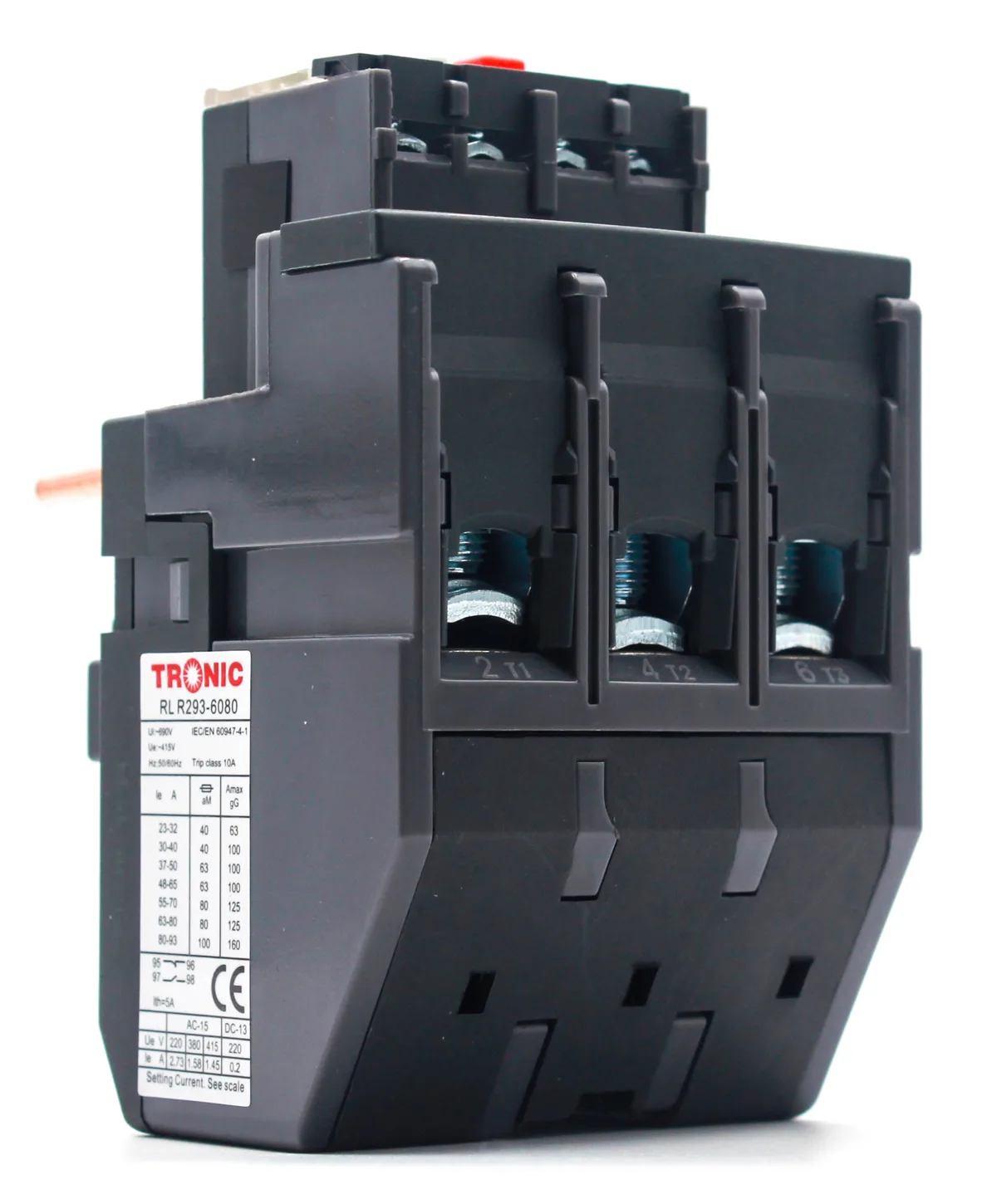 Tronic Thermal Overload Relay 60-80Amps For AC Contactor 40-65Amps