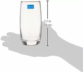 Ocean Glass 6pcs Ivory Hi Ball 370ml Drink Tumbler 3b1301306g0011