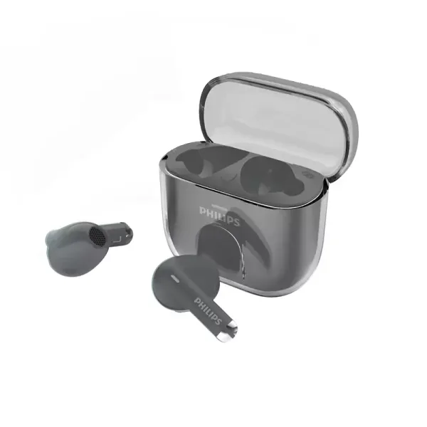 Philips True Wireless Bluetooth Earbuds, 21H Playtime, Touch Control, IPX4 Splash/Sweat Resistant TAT1158BK/97