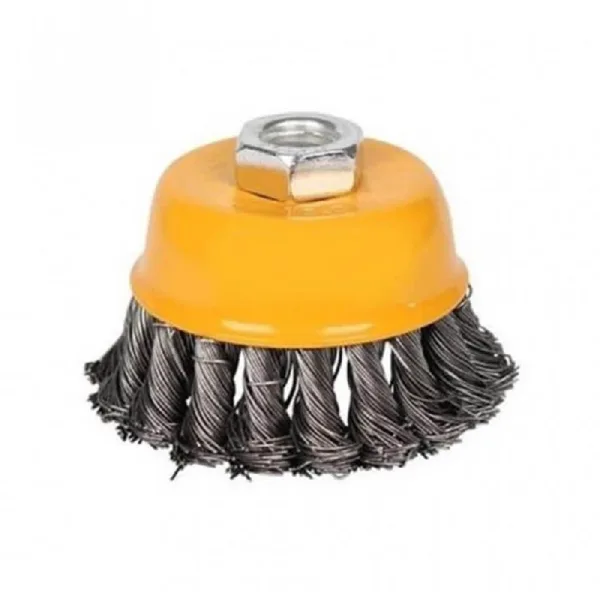 Ingco Cup Twist Wire Brush With Nut 75mm WB20751