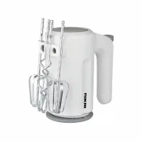 Nikai Hand Mixer 6 Speeds With Turbo Function 300W NH989A1 2 Beaters For Eggs And Cream And 2 Hooks For Mixing Dough With Easy Eject Button