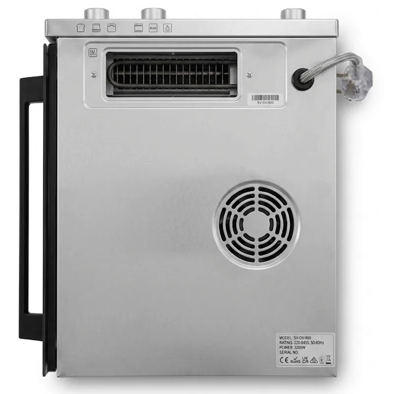 EvoQ Built-In Electric Oven 5 Functions with Turbo Fan, Digital Display & Made in Turkey EO-BIE5