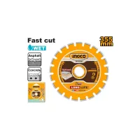 Ingco Diamond Disc for Asphalt & Concrete Cutting 355mm(14")x25.4mm DMD033551