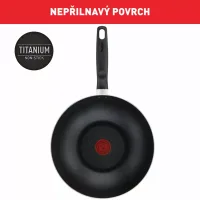 Tefal Super Cook Wokpan 28cm Non Electric B4591684 aluminium material heat indicator thermo signal powerglide coating