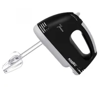 Kodtec Hand Mixer 7-Speed Portable Egg Beater & Dough Kneader 150W, Professional Lightweight Kitchen Mixer with 4 Stainless Steel Attachments KT-5000MX-B