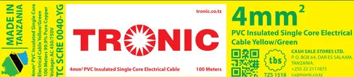 Tronic 4mm Single Core Cable