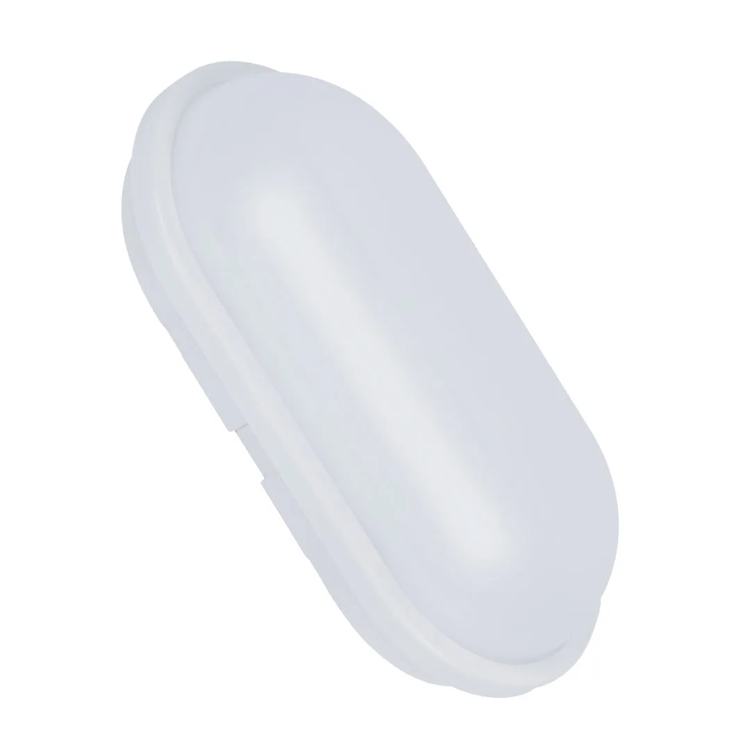 Tronic 20W IP54 Oval LED Ceiling Light - White Surface Mounted Bulkhead