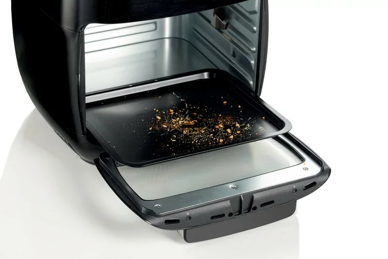 Kenwood Airfryer 11l Manual with Oven 4 in 1 Fry, Grill, Roast and Bake 2000w Hfp90.000bk - 60 Mins Timer With Rosting Function Removable Tray And Glass Door
