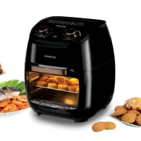 Kenwood Airfryer 11l Manual with Oven 4 in 1 Fry, Grill, Roast and Bake 2000w Hfp90.000bk - 60 Mins Timer With Rosting Function Removable Tray And Glass Door