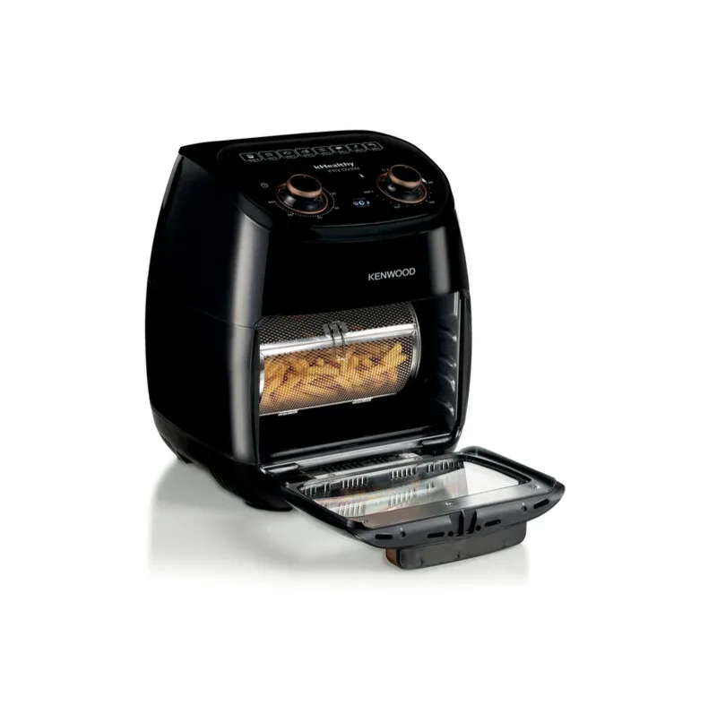 Kenwood Airfryer 11l Manual with Oven 4 in 1 Fry, Grill, Roast and Bake 2000w Hfp90.000bk - 60 Mins Timer With Rosting Function Removable Tray And Glass Door