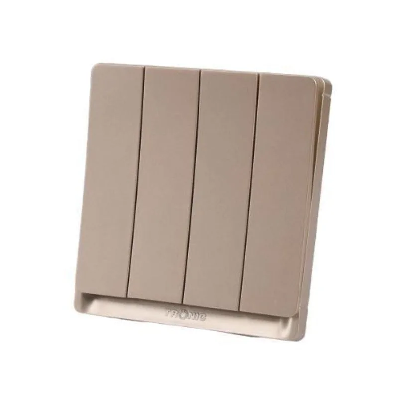 Tronic Gold - 4 Gang 1 Way Switch