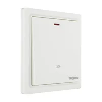 Tronic Glossy White - DP Switch with Neon 20Amps