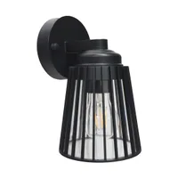 Tronic Modern Exterior Wall Lamp - E27 Black