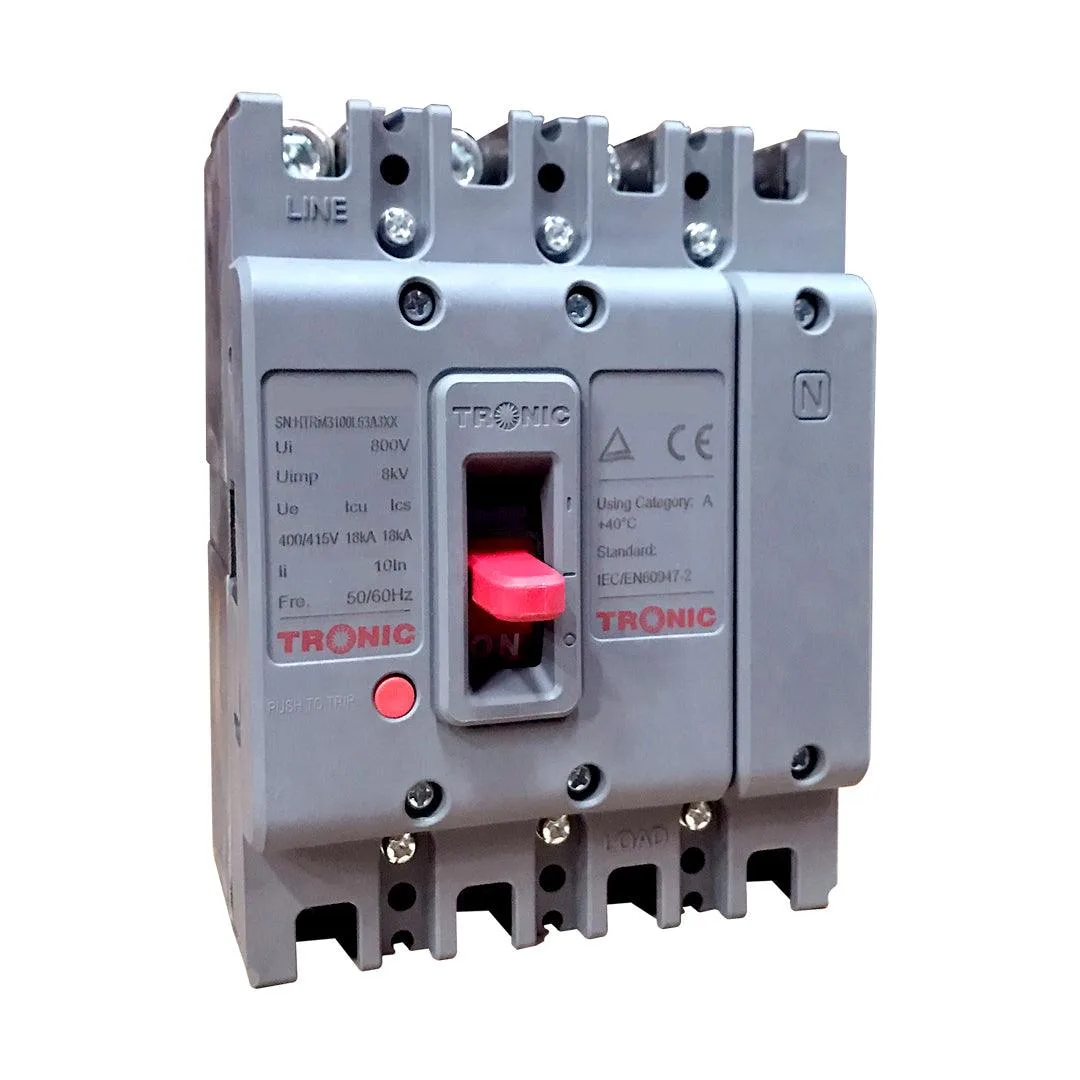 Tronic MCCB 125A 4-Pole - Industrial Grade Circuit Breaker