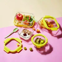 Ocean Rego Food Container Box, Square, Yellow Fizz 520ml 4GP003C018C02
