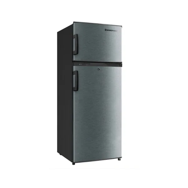 Westpoint Double Door Refrigerator 198L Dark Silver Defrost Inox Finish WRMN-2525