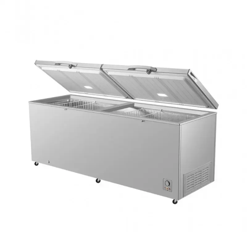 Hisense Double Door Chest Freezer, 701L, Titanium Silver, H910CFS