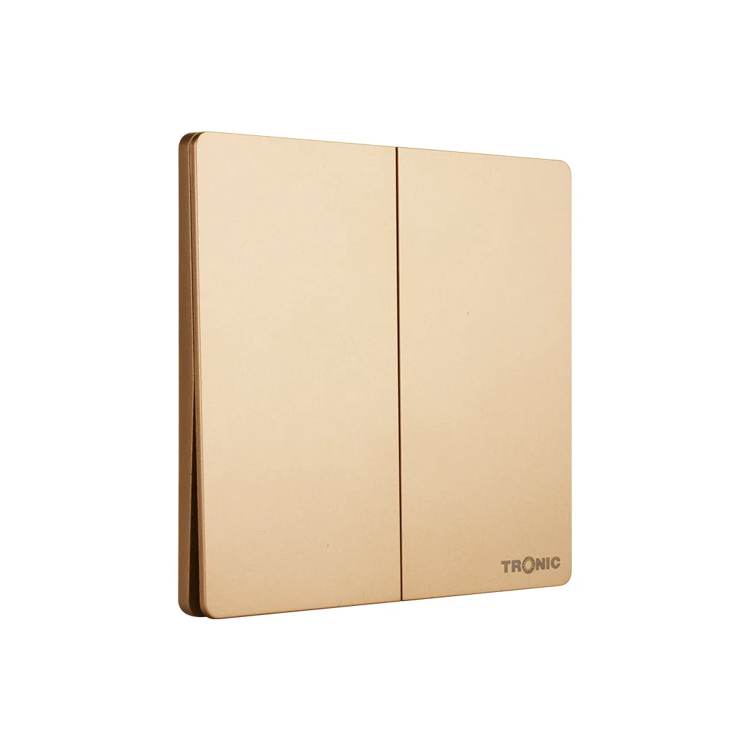 Tronic Gold Two Gang Two Way Switch