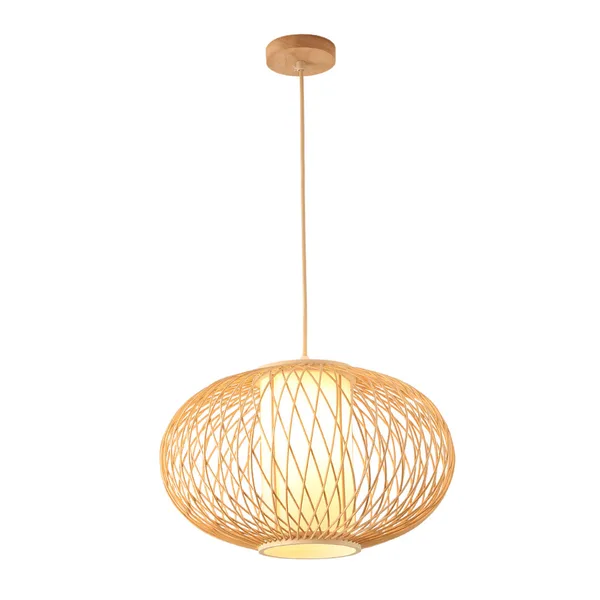 Tronic Bamboo Pendant Lamp - Round Woven Globe