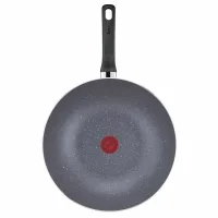 Tefal Natura Wokpan 28cm Non Electric B2269295 aluminium material heat indicator thermo signal stone effect coating made in france