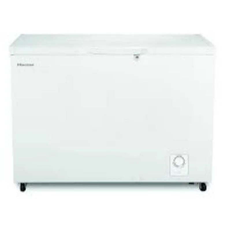 Hisense Chest Freezer 297L Multimode Function, Energy Saving, Spring-load Hinges, Defrost Drain, Handle, Aluminum, Super Freezer, Lock, White H395CF