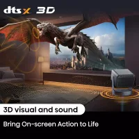 Hisense C2 Ultra 4K UHD Laser TV, Triple Color RGB Mini Projector, 65 to 300 Inch Display, 3000 ANSI Lumens, Dolby Vision