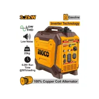 Ingco Inverter Gasoline Generator 3.2kW with 4 Stroke Engine, 6.3L Fuel Tank, Copper Coil, Low Oil Shutdown GEI35006