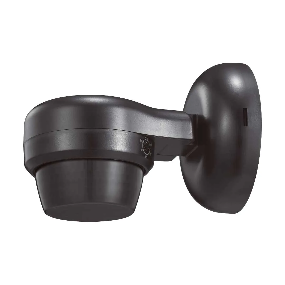 Tronic Infrared Motion Sensor - 360° Detection, Wall Mount, Black