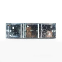 Tronic Single Galvanised Iron Electrical Switch Box 3 Way