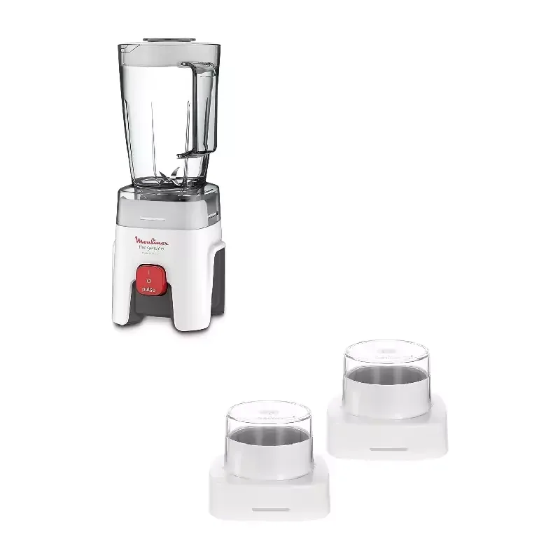 Moulinex Kitchen Blender 500W 1.75L The Genuine with 2 Mills, One Speed & Pulse Function LM242B28 (France)