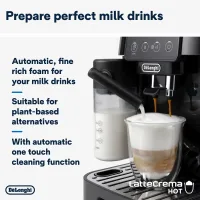 Delonghi Magnifica Start Fully Automatic Bean-to-Cup Coffee Machine, Auto Milk, 1450W, Black ECAM220.60.B