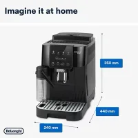 Delonghi Magnifica Start Fully Automatic Bean-to-Cup Coffee Machine, Auto Milk, 1450W, Black ECAM220.60.B