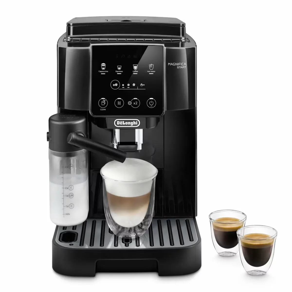 Delonghi Magnifica Start Fully Automatic Bean-to-Cup Coffee Machine, Auto Milk, 1450W, Black ECAM220.60.B