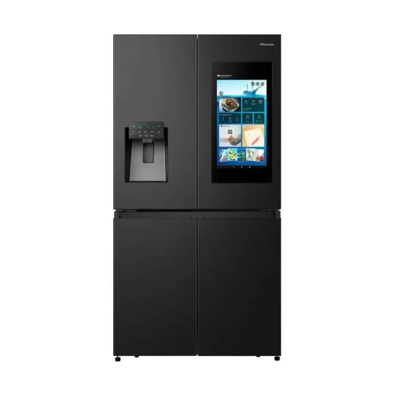 Hisense Refrigerator 536L French Door, LED Screen, WiFi, Triple Zone Inverter, Antibacterial Interior H750FSB-IDLS