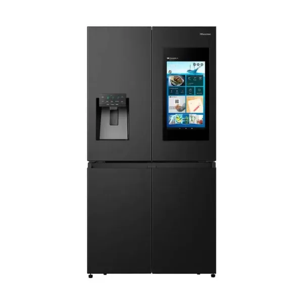 Hisense Refrigerator 536L French Door, LED Screen, WiFi, Triple Zone Inverter, Antibacterial Interior H750FSB-IDLS