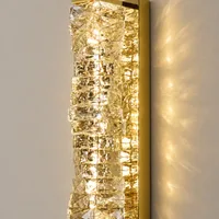 Tronic Luxury Crystal Wall Light - Gold Finish LED Sconce