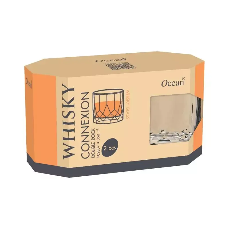Ocean Connexion Double Rock Glass 350ml 3P0280706G0001 (Set of 6pcs)