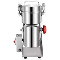 Commercial Electric High-Speed Spice Grinder 300g, 1.5kW Professional Stainless Steel Grain and Spice Mill, Heavy-Duty Electric Grinder WG-300