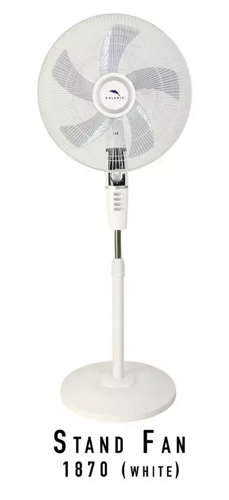 Dolphin Stand Fan 18" 50W w/Timer & Speed Plastic Blade 1870